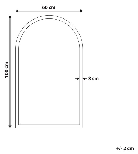 LED koupelnové zrcadlo SUIN 60 cm 100 cm Zelená