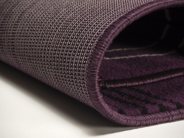 Alfa Carpets, Kusový koberec Circles lila, 120x170, fialová, chodba / předsíň