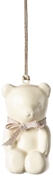 Plechová ozdoba Maileg Teddy Bear - Off White/Rose MIL448