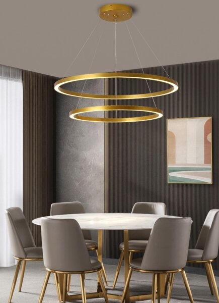 Immax NEO 07159-G80-60 - LED Stmívatelný lustr FINO LED/93W/230V Tuya zlatá + DO