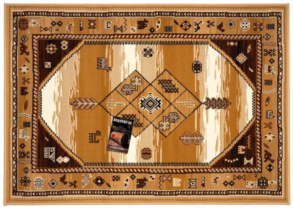 Alfa Carpets, Kusový koberec TEHERAN T-375 beige, 120x170, béžová, chodba / předsíň