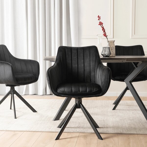 Jídelní židle Mamba (černá). Akce -10%