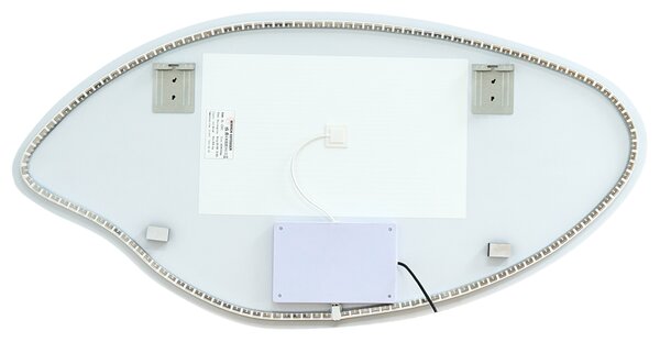 LED koupelnové zrcadlo SOLOGNY 120 cm 60 cm Stříbrná