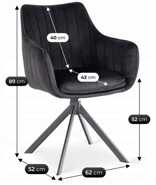 Jídelní židle Mamba (černá). Akce -10%
