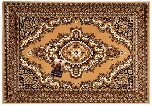 Alfa Carpets, Kusový koberec TEHERAN T-102 beige, 80x150, béžová, chodba / předsíň