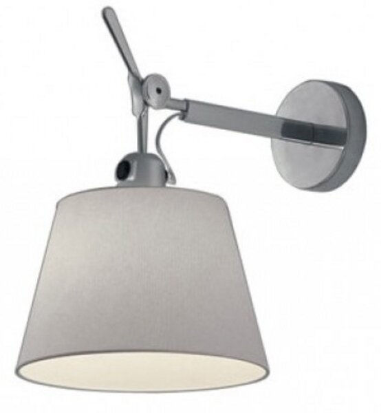 Nástěnná Svítidla Artemide, stmívatelné, Šedá, Obývací pokoj, Tkanina / Textil
