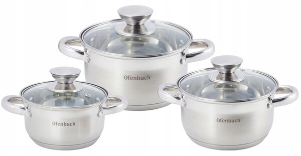 Sada hrnců nerezová ocel Ofenbach , 6dílná