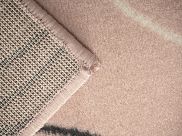 Alfa Carpets, Kusový koberec Circles powder pink, 120x170, růžová, chodba / předsíň