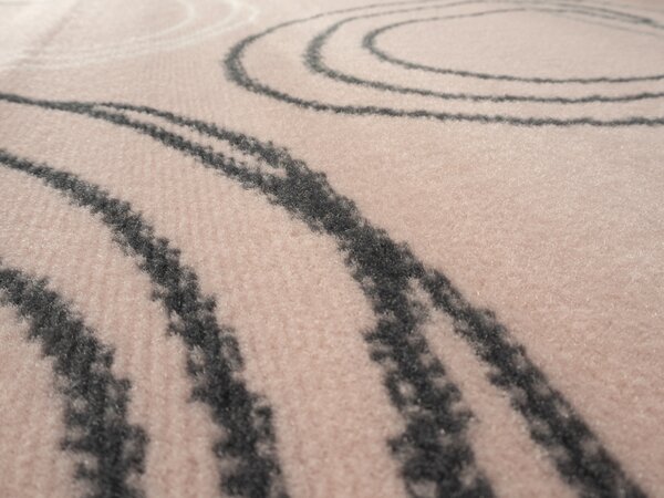 Alfa Carpets, Kusový koberec Circles powder pink, 120x170, růžová, chodba / předsíň