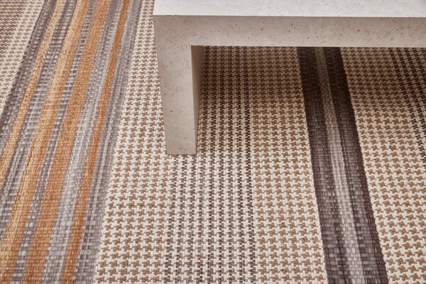 Diamond Carpets India, Ručně vázaný kusový koberec Houndstooth DESP HL89 Beige Mix, 80x150, béžová, hnědá, ložnice