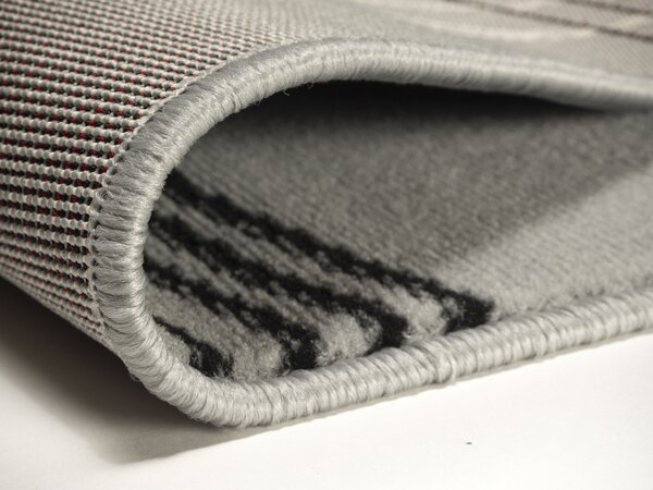 Alfa Carpets, Kusový koberec Circles grey, 80x150, šedá, chodba / předsíň