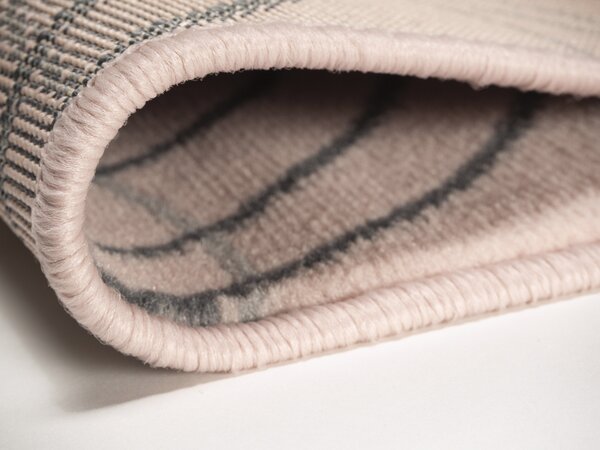 Alfa Carpets, Kusový koberec Circles powder pink, 120x170, růžová, chodba / předsíň