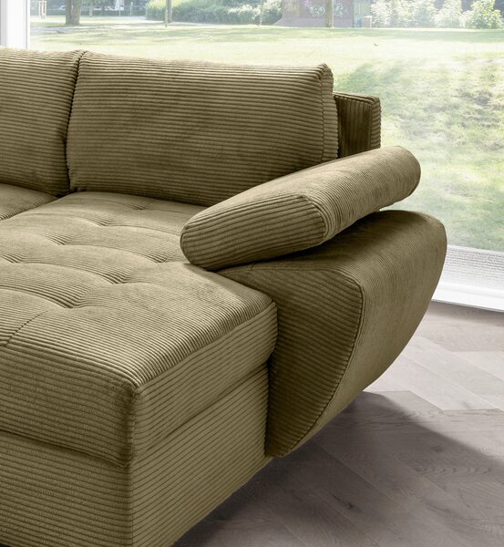 SEDACÍ SOUPRAVA, textil, olivově zelená Livetastic - Sedací soupravy, Online Only