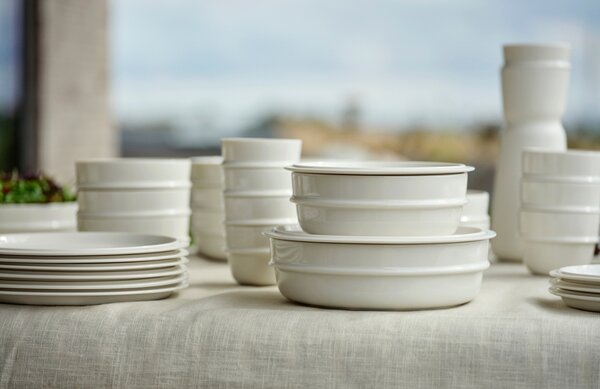 Zone Denmark Bílý porcelánový talíř Eau 24 cm