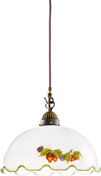 Kolarz 731.30.114 - Lustr na lanku NONNA 1xE27/75W/230V pr. 30 cm víno/jahody