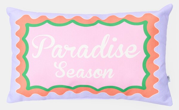 Sinsay - Dekorativní polštář s nápisem „Paradise Season” - růžová