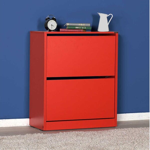 Adore Furniture Botník 84x73 cm červená AD0127