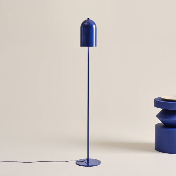 Jotex Modrá kovová stojací lampa ARA 130 cm