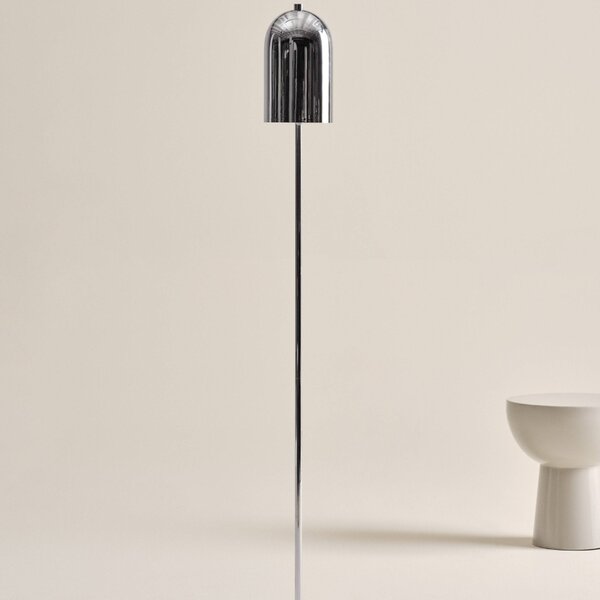 Jotex Stříbrná kovová stojací lampa ARA 130 cm