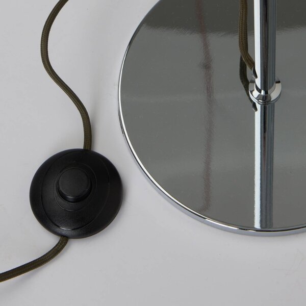 Jotex Stříbrná kovová stojací lampa ARA 130 cm
