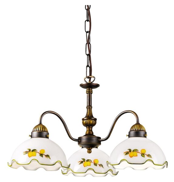 Kolarz 731.83.116 - Lustr na řetězu NONNA 3xE27/75W/230V citrony