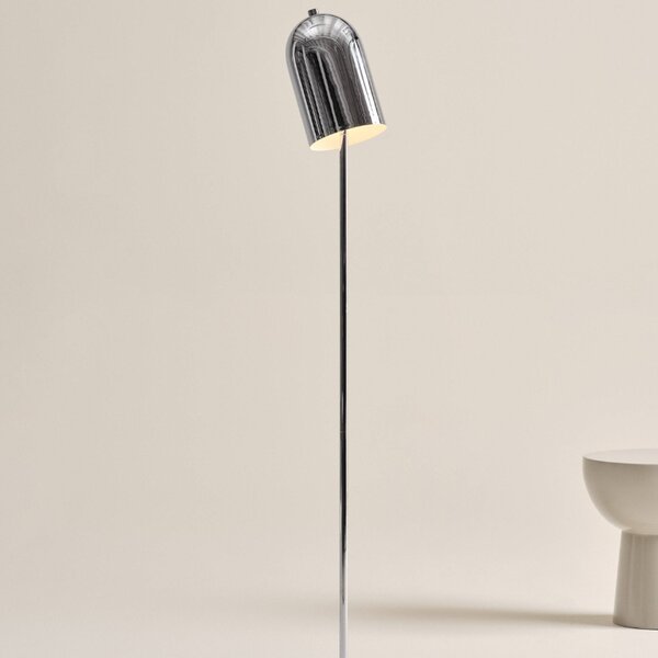 Jotex Stříbrná kovová stojací lampa ARA 130 cm