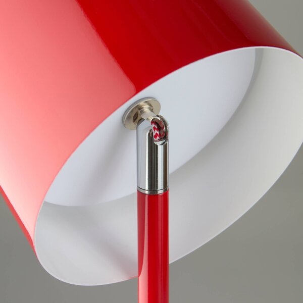 Jotex Červená kovová stojací lampa ARA 130 cm