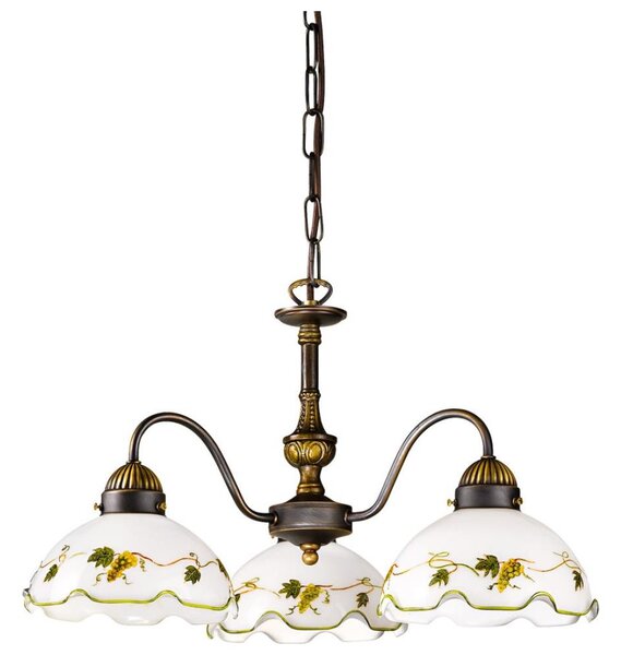 Kolarz 731.83.110 - Lustr na řetězu NONNA 3xE27/75W/230V víno