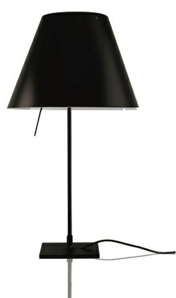Stolní lampa Luceplan, Černá, Obývací pokoj, Hliník