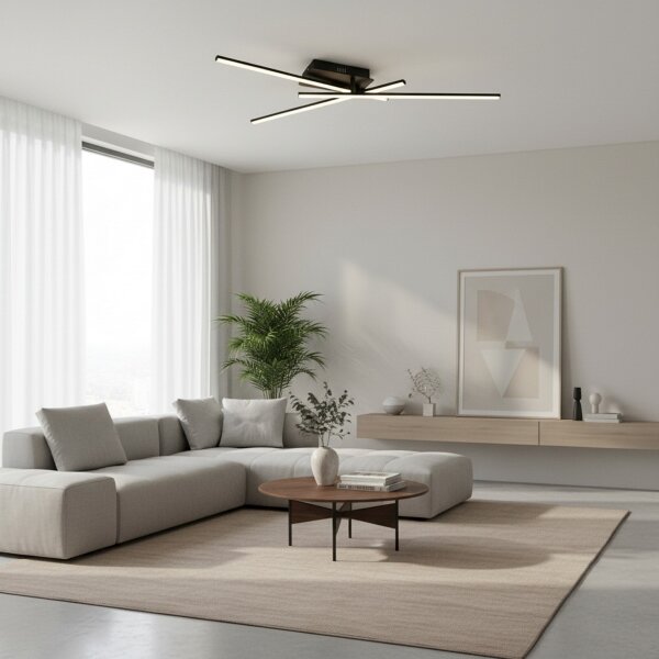 Brilagi - LED Stropní svítidlo STRIPES LED/30W/230V černá