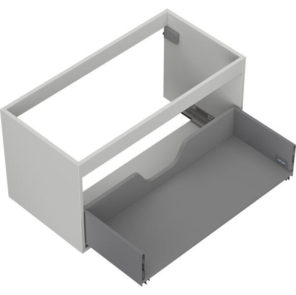 Mexen Box-A, závěsná skříňka 90 cm, 1 zásuvka, šedá matná, 91AX0-0900-470-1-62