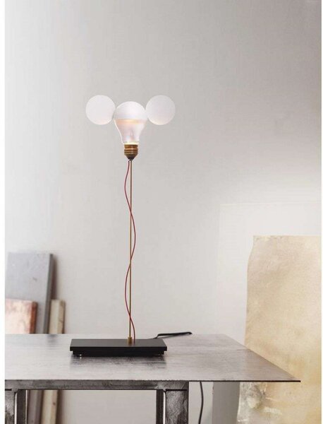 Stolní lampa Ingo Maurer, stmívatelné, Bílá, Obývací pokoj, Kov