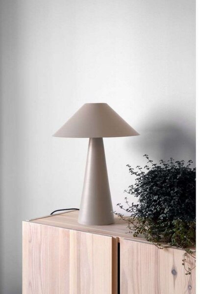 Stolní lampa Globen Lighting, Cannes, Béžová, Obývací pokoj, Kov, Design