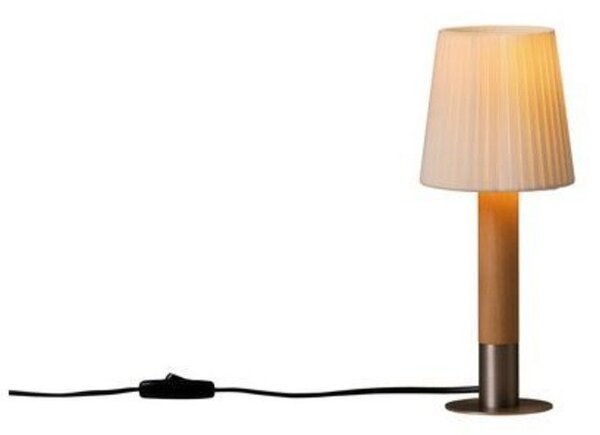 Stolní lampa Santa & Cole, stmívatelné, Béžová, Obývací pokoj, Dřevo