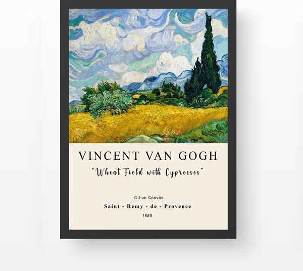 ASIR Dekorativní obraz van Gogh POLE Polystyren 35x45cm