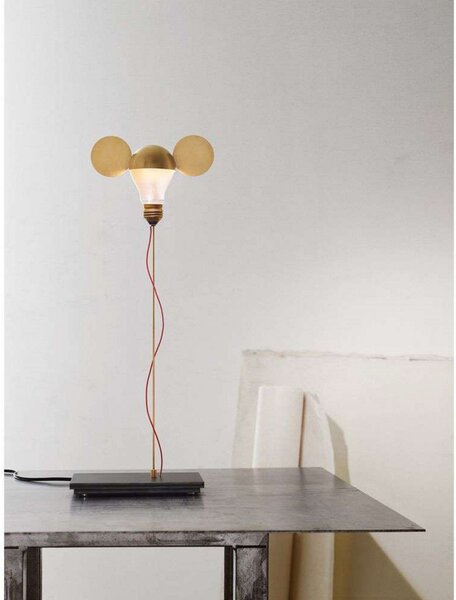 Stolní lampa Ingo Maurer, stmívatelné, Zlatá / mosazná, Obývací pokoj, Kov