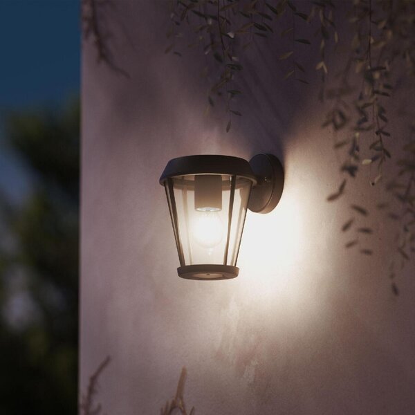 Philips Sunera venkovní nástěné svítidlo E27 max. 1x25W bez zdroje IP44, černé