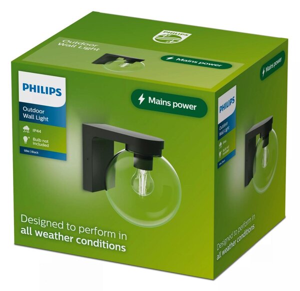 Philips Ulio nástěnné venkovní svítidlo Max 25W černé