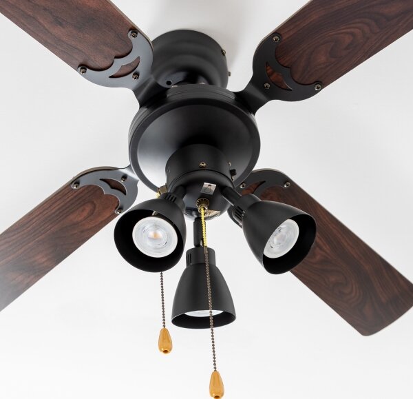 ZEVENTI - Stropní ventilátor ZURRIOLA 3xGU10/50W/230V