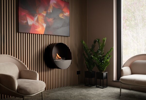 Planika Bubble Wall & Floor BEV - BIO krb na dálkové ovládání 72,6x65 cm 2,5kW