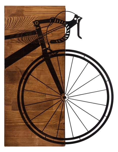 ASIR Nástěnná dekorace dřevo BICYKL 40 x 58 cm