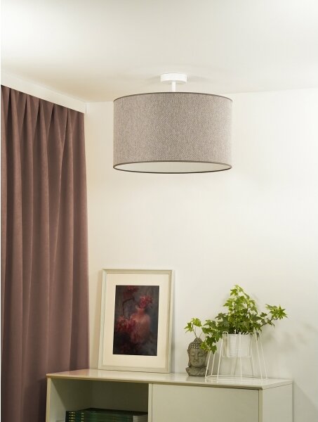 Duolla - Přisazený lustr ROLLER ECO RECYCLING 1xE27/15W/230V pr. 45 cm hnědá