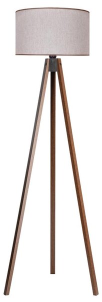 Duolla - Stojací lampa 1xE27/60W/230V pr. 44 cm béžová/wenge