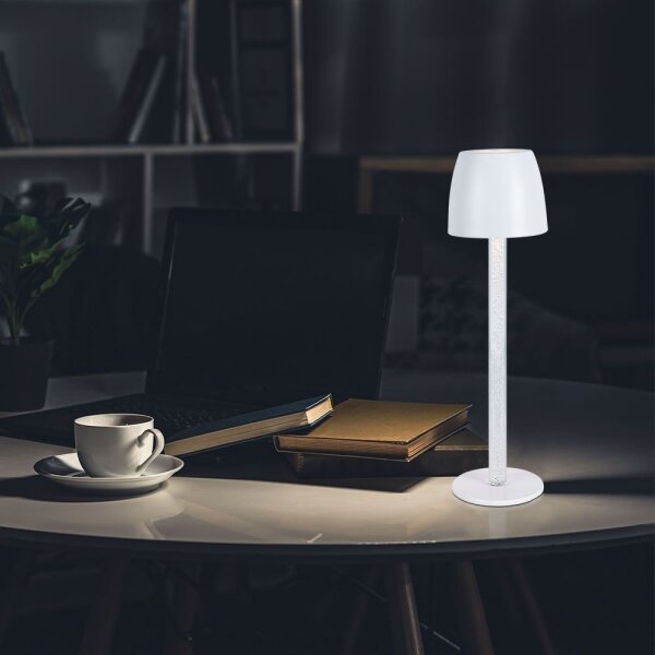 LED Stmívatelná nabíjecí stolní lampa LED/3W/5V 3000K černá