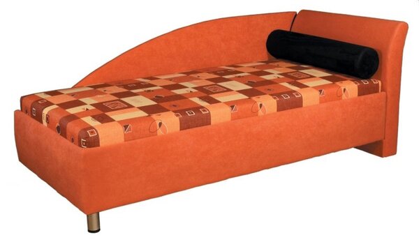 Jednolůžková postel (válenda) 90 cm Pennie (s molitanovou matrací) (P)