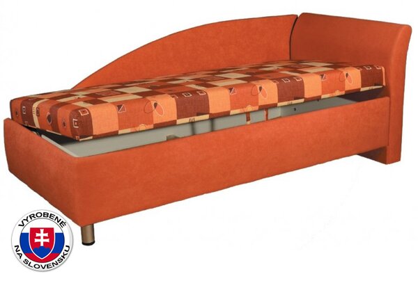 Jednolůžková postel (válenda) 90 cm Pennie (s molitanovou matrací) (P)