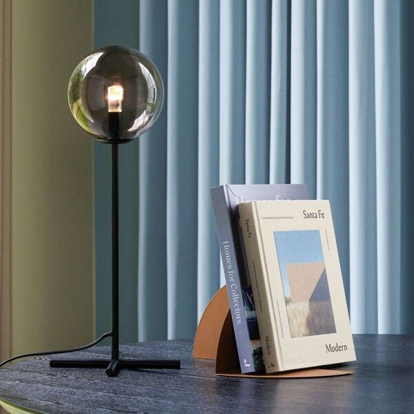 Stolní lampa Hübsch, Černá, Obývací pokoj, Sklo