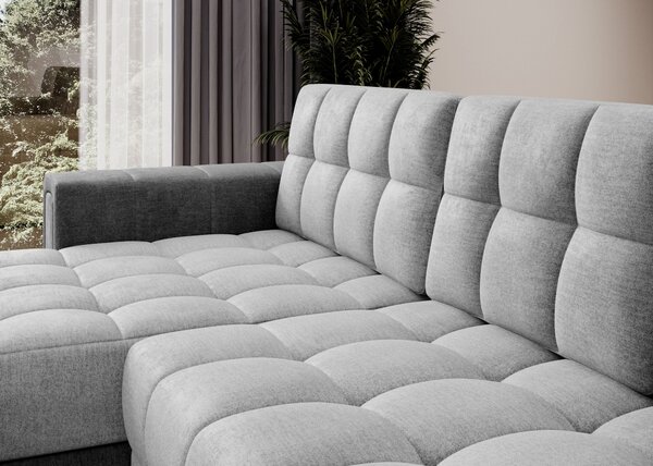 Designová sedací souprava THALASSA - světle šedá / tmavě šedá