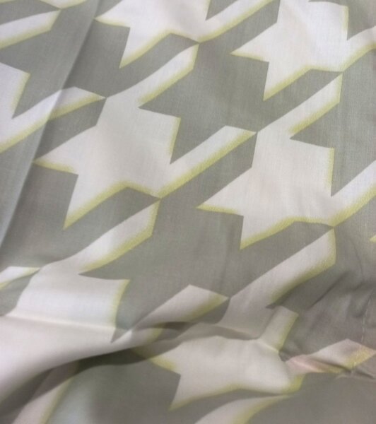 Mistral Home povlečení bavlněný satén Pied de Poule šedá - 140x200 / 70x90 cm