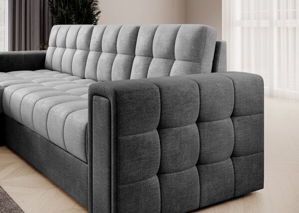 Designová sedací souprava THALASSA - světle šedá / tmavě šedá